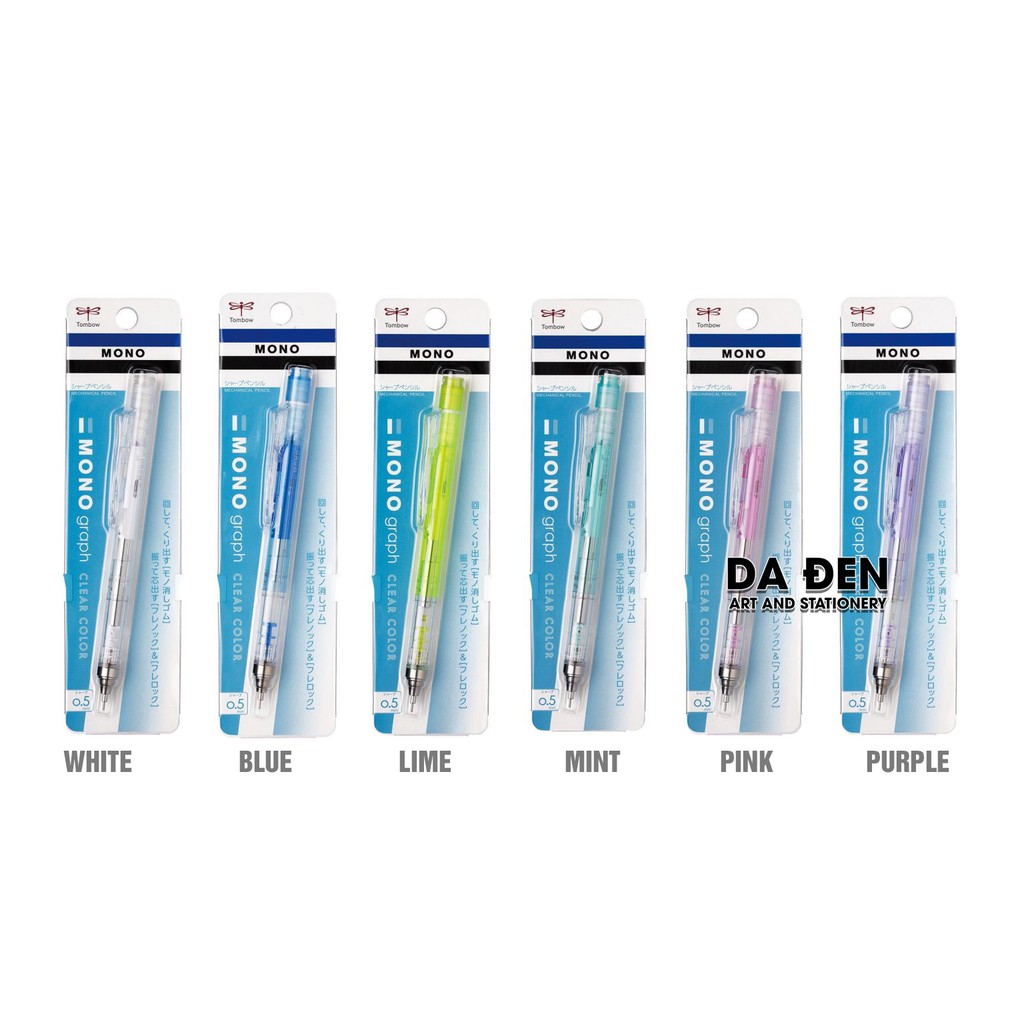 [DA ĐEN] Chì Tombow Mono Graph Phiên Bản Mới 2021 Clear Color