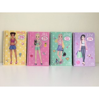 Sách hình dán stickers thiết kế thời trang trang phục Topmodel