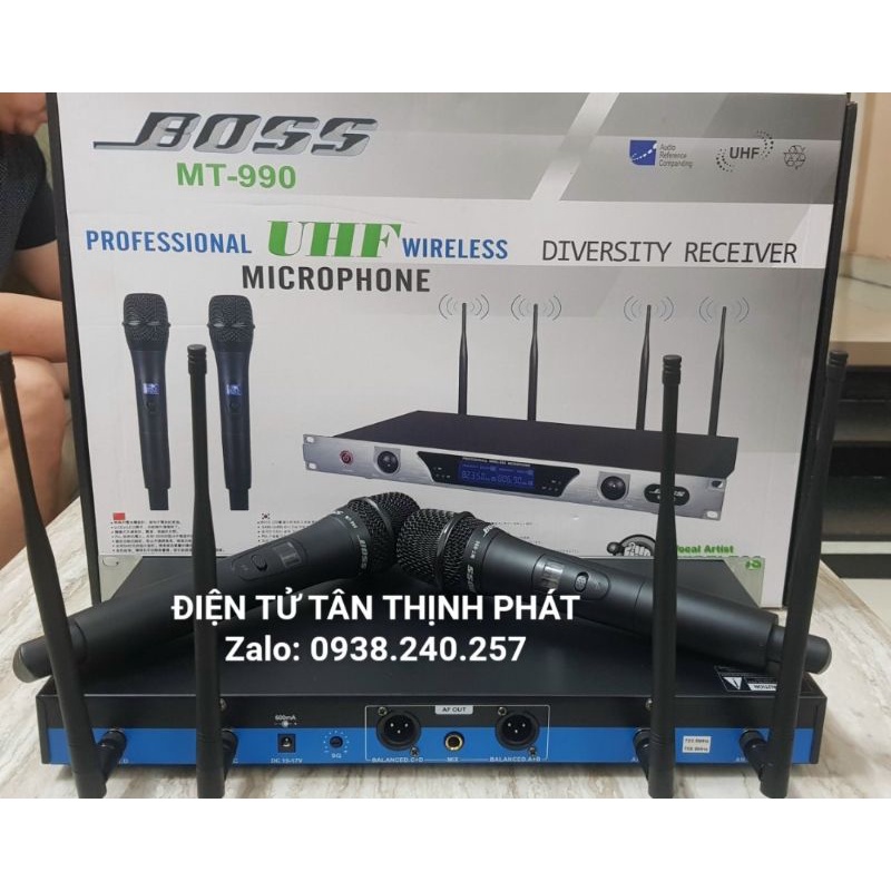 [CHỐNG HÚ TỐTMicro không dây  boss mt-990 hàng chuẩn cao cấp- boss mt990- boss mt 990 - micro không dây