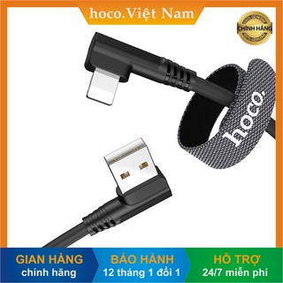 [Hoco Việt Nam]Dây cáp sạc HOCO U83 đầu vuông chữ L 90 độ chơi game | USB to/Micro/Type C-Hàng 