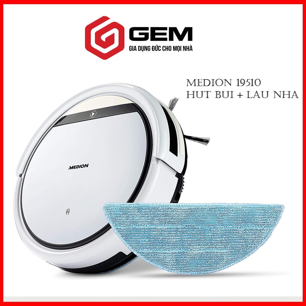 Robot hút bụi lau nhà MEDION MD19510 - Robot dọn nhà thông minh - MD 18501 cải tiến