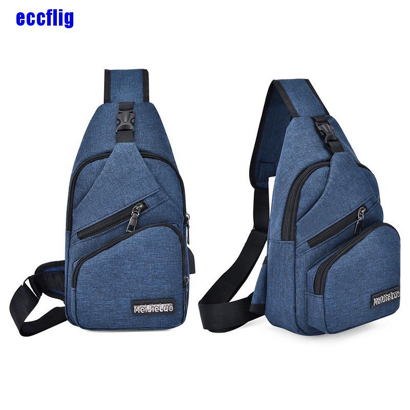 ECC Nylon Waist Packs Sling Bag Crossbody Outdoor Shoulder Chest Picnic Canvas Pack