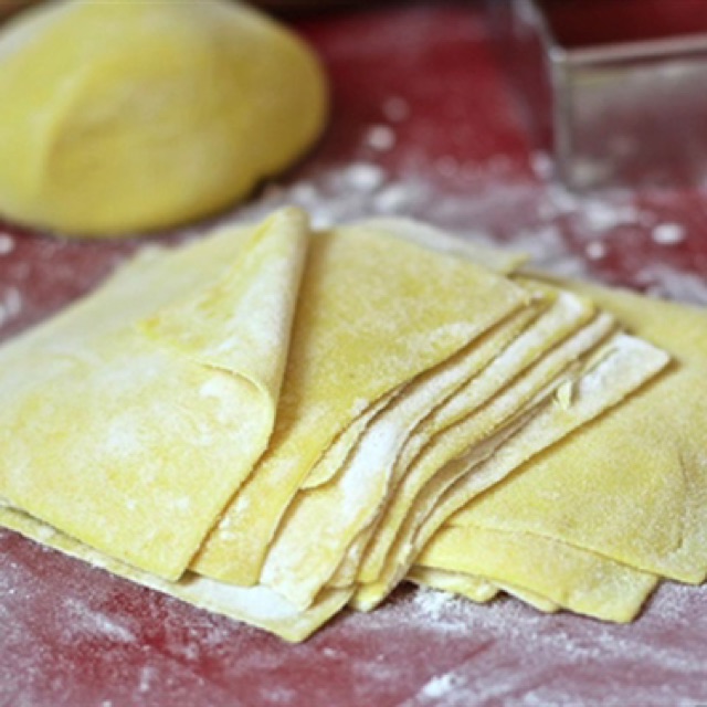 COMBO 1ký Mì Tươi + 500gram lá gói Hoành thánh