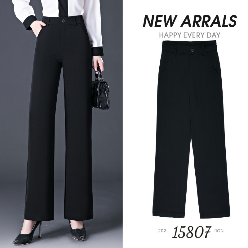 Quần tây culottes suông Cao Cấp BIGSIZE lưng Thun 15807