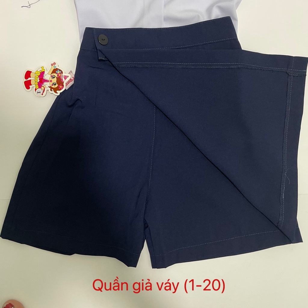 Chân váy học sinh - Quần học sinh giả váy cấp 1,2  - chất kaki lụa - Danangsale