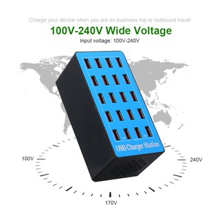 Ổ cắm sạc thông minh 20 cổng usb tiện dụng