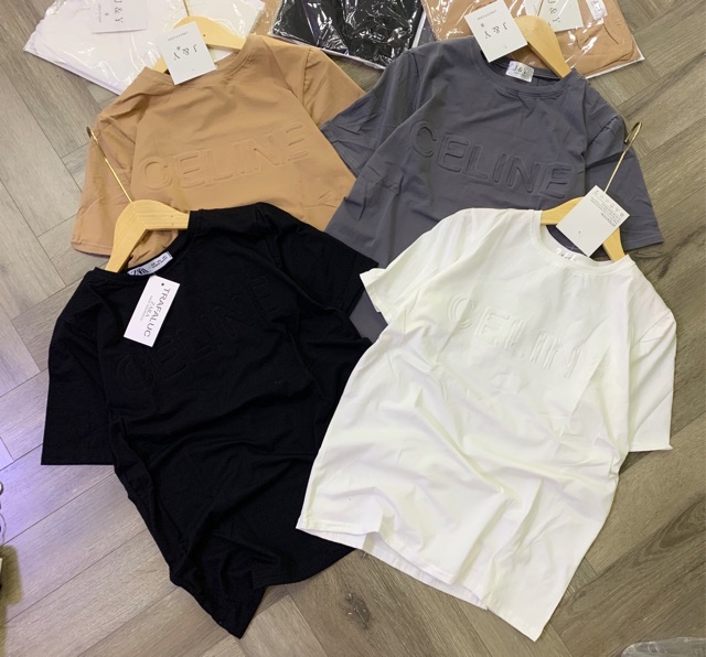BÁN SỈ ÁO CHỮ DẬP NỔI CELINE CHO NỮ | BigBuy360 - bigbuy360.vn