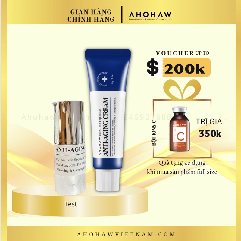 Kem dưỡng chống lão hoá,nâng cơ AHOHAW-ELAZULENE PEPTABLUE ANTI-AGING CREAM