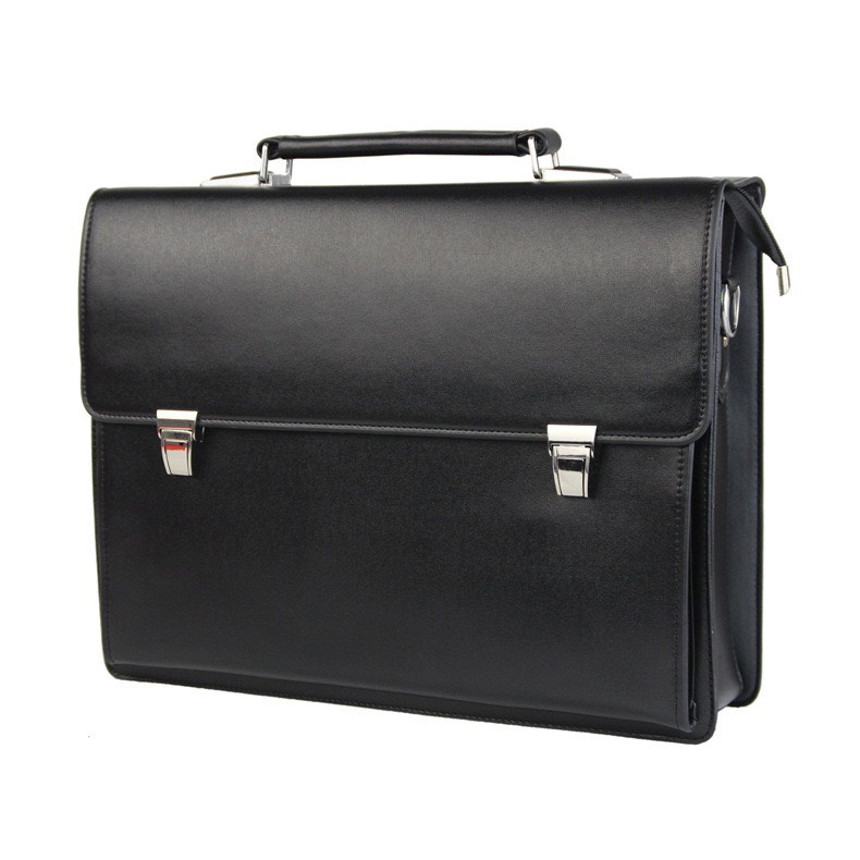 Túi xách cặp da đựng laptop hồ sơ công sở T26 40x30x7.5cm (Da bò - Đen) | BigBuy360 - bigbuy360.vn