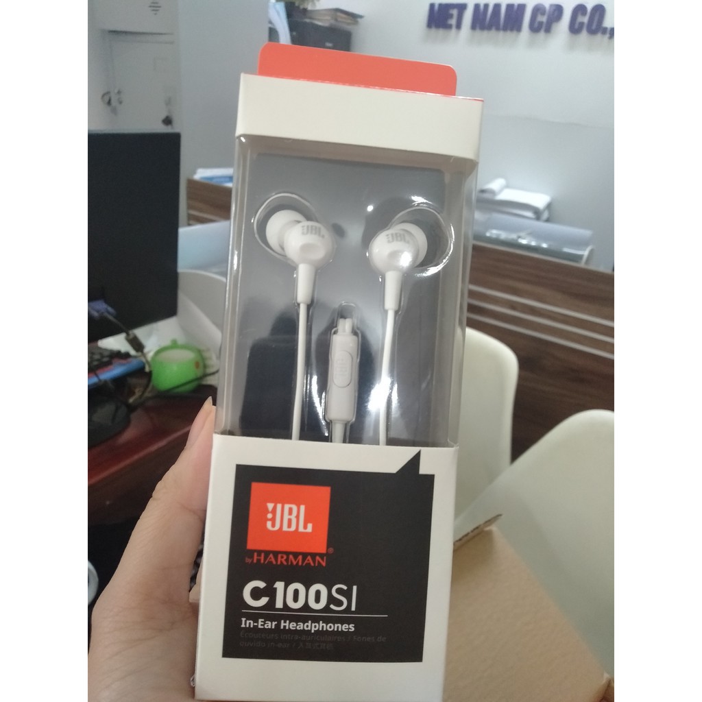 Tai nghe có dây nhét tai JBL C100SI - Hàng chính hãng