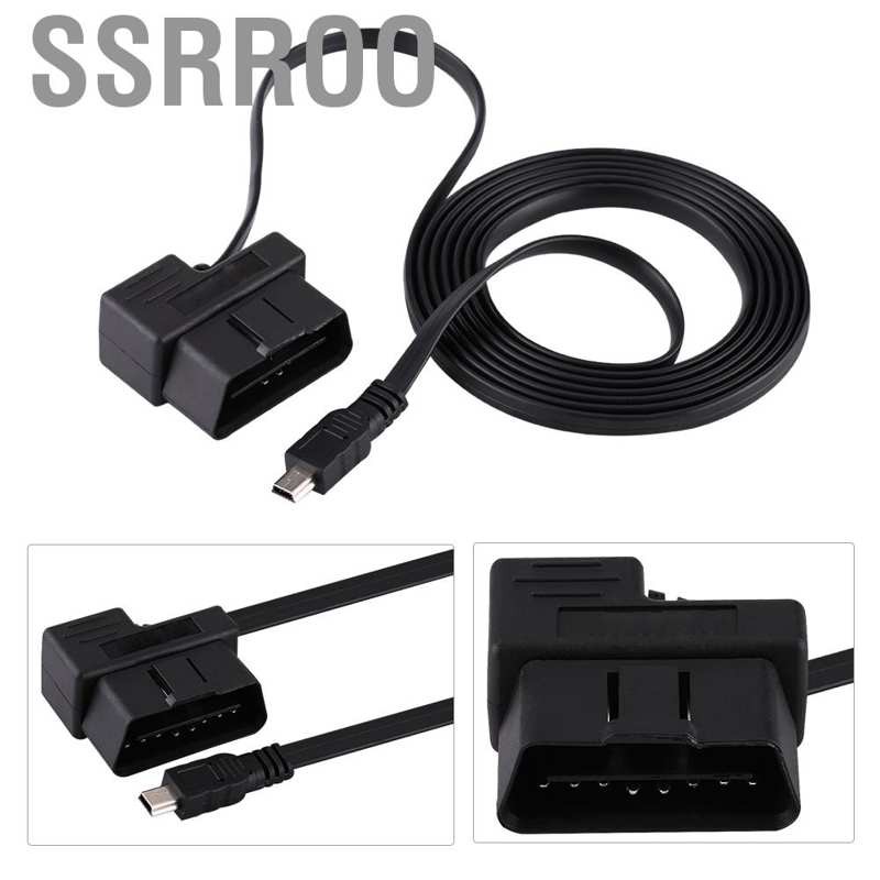 Dây cáp điều hợp mở rộng OBD-II EOBD 16 chân 180cm cho xe hơi