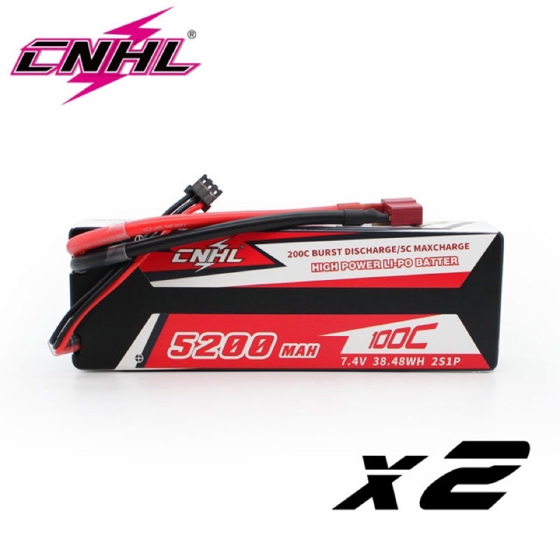 Pin Cnhl 5200mah 2s 7.4v xã 100c cực mạnh cho đồ chơi điều khiển Rc