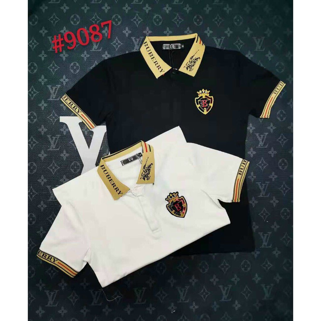 Áo thun nam ngắn tay cổ polo cao cấp giá rẻ thêu logo BBR sang trọng vải cotton co giãn bốn chiều form rộng VBSHOP009