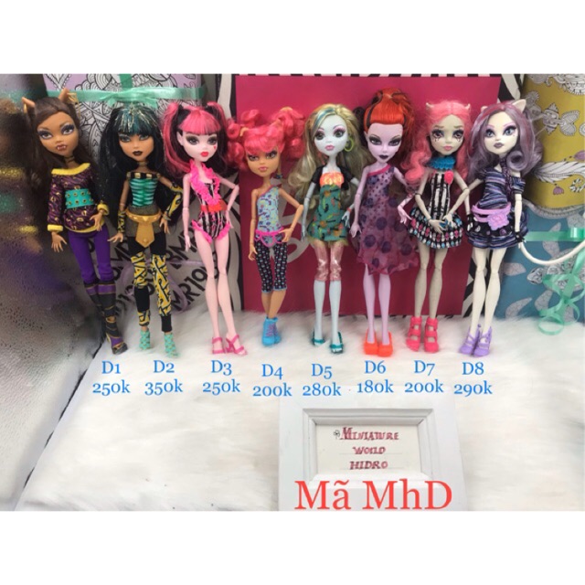 Búp bê MH chính hãng, full đồ. Búp bê monster high. Mã MHD