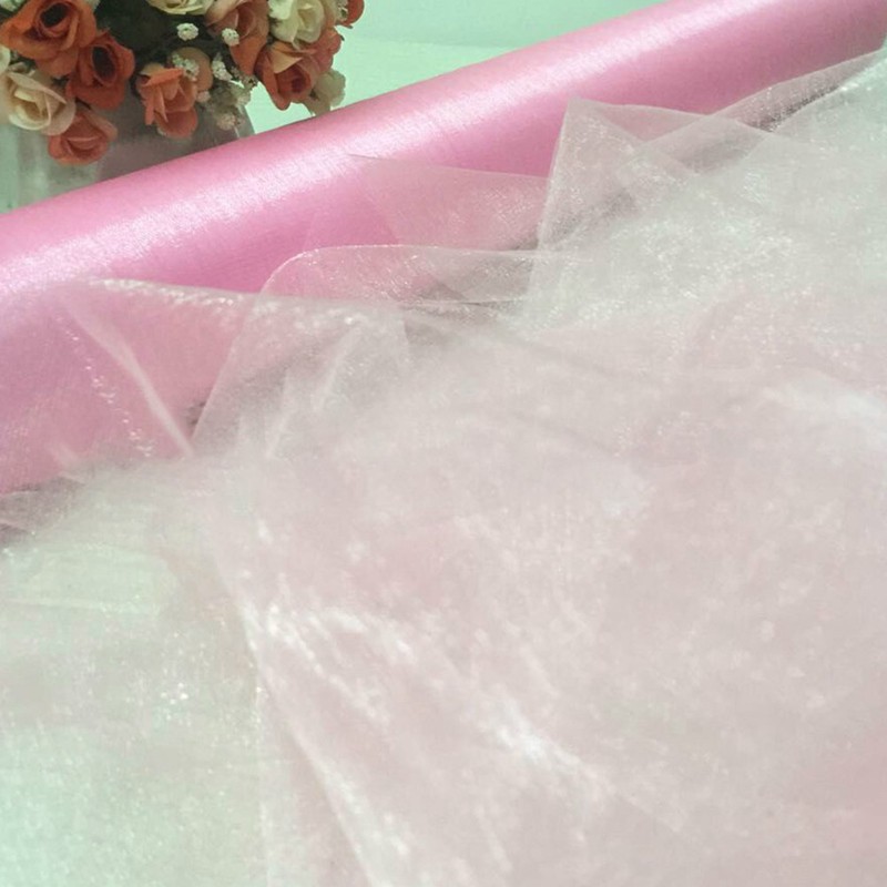 Cuộn Vải Organza Xuyên Thấu Làm Nền Trang Trí Tiệc