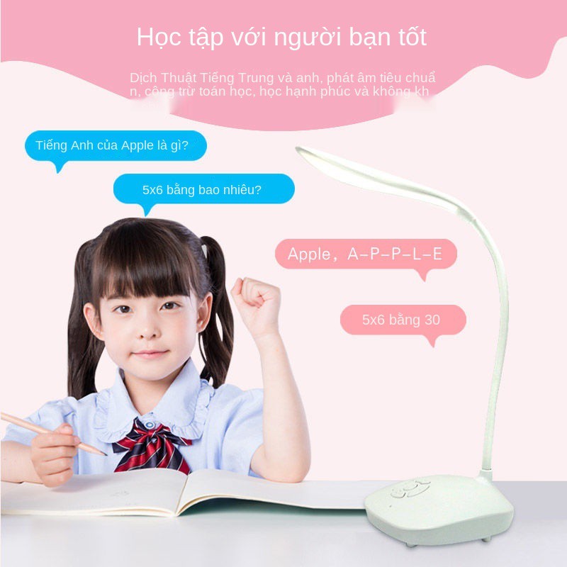 đèn bàn đọc sách bảo vệ mắt học tập phòng ngủ đầu giường đa chức năng ánh sáng LED thông minh chiếu mỹ phẩm tạo tác ký t