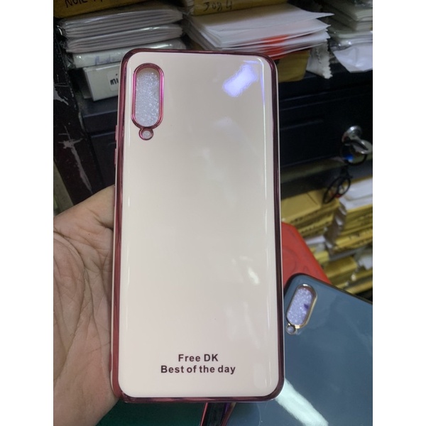 Ốp lưng Samsung A90-5G dẻo viền xi lưng màu bóng