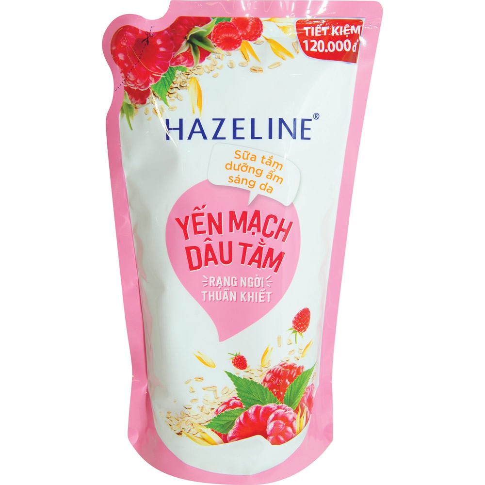 Sữa tắm Hazeline yến mạch dâu tằm/ matcha lựu đỏ 1kg