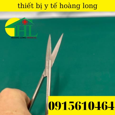 [Hàng Chính Hãng Parkistan] Kéo Y Tế Thẳng Nhọn 16cm- Kéo Cắt Chỉ
