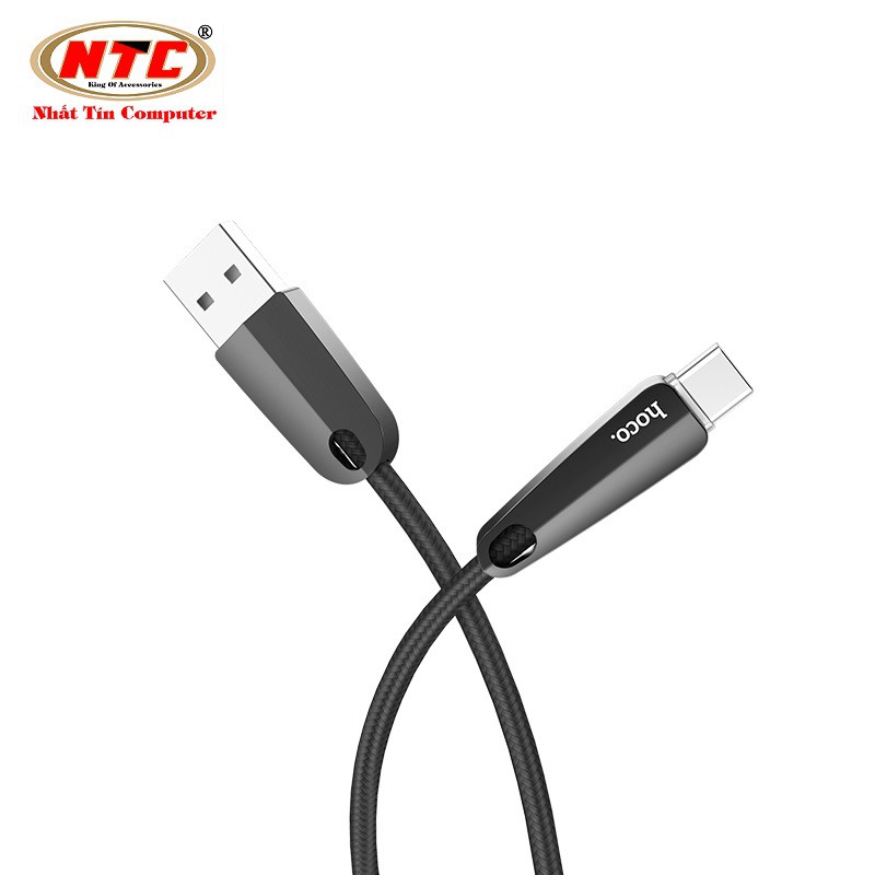 Cáp sạc và truyền dữ liệu Hoco U35 cổng tuỳ chọn/MicroUSB/TypeC dài 2m-ngắt sạc thông minh (màu ngẫu nhiên