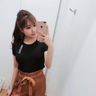 Áo thun tăm nữ cộc tay uni xuất nhật