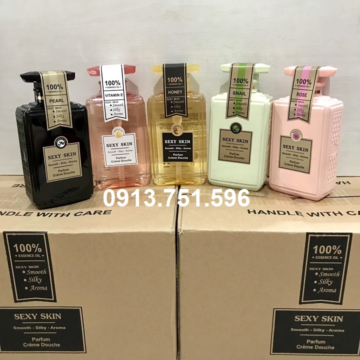 Sữa tắm Nước Hoa SEXY SKIN Hương Thơm Quyến Rũ 600ml PHÁP (Date 2024)