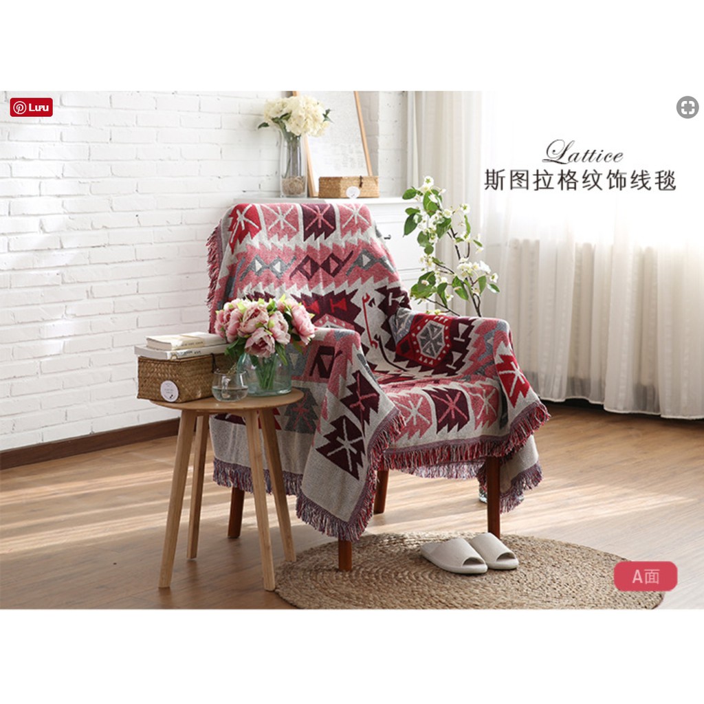 Thảm Sofa Trải Sàn Thổ Cẩm, Khăn Phủ Đàn Piano Đa Năng M1