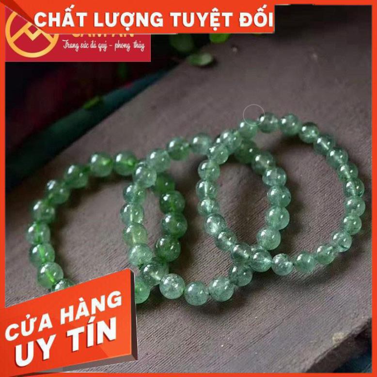 Chuỗi Vòng Tay Dâu Tây Xanh - Trang sức phong thủy CẨM AN