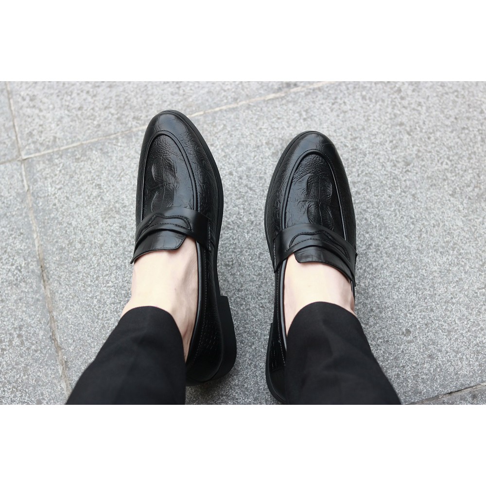 Giày Da Nam,giày lười nam,giày nam đẹp đai khoét xả kho giá gốc mã L179 | BigBuy360 - bigbuy360.vn