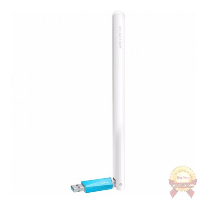 Nơi❡┅⊙Đầu USB thu sóng wifi cho PC máy tính để bàn Mercury MW150UH 1 râu anten 3in1 3 chức năng phát và repeat