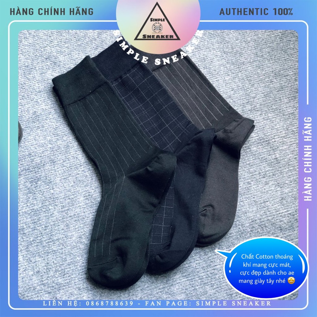 Tất Nam Mang Giày Tây 💙FREESHIP💙Vớ Công Sở Họa Tiết Sọc Ca Rô Cực Đẹp - Cổ Cao Nhẹ  Và Thoáng Khí Mang Cực Mát