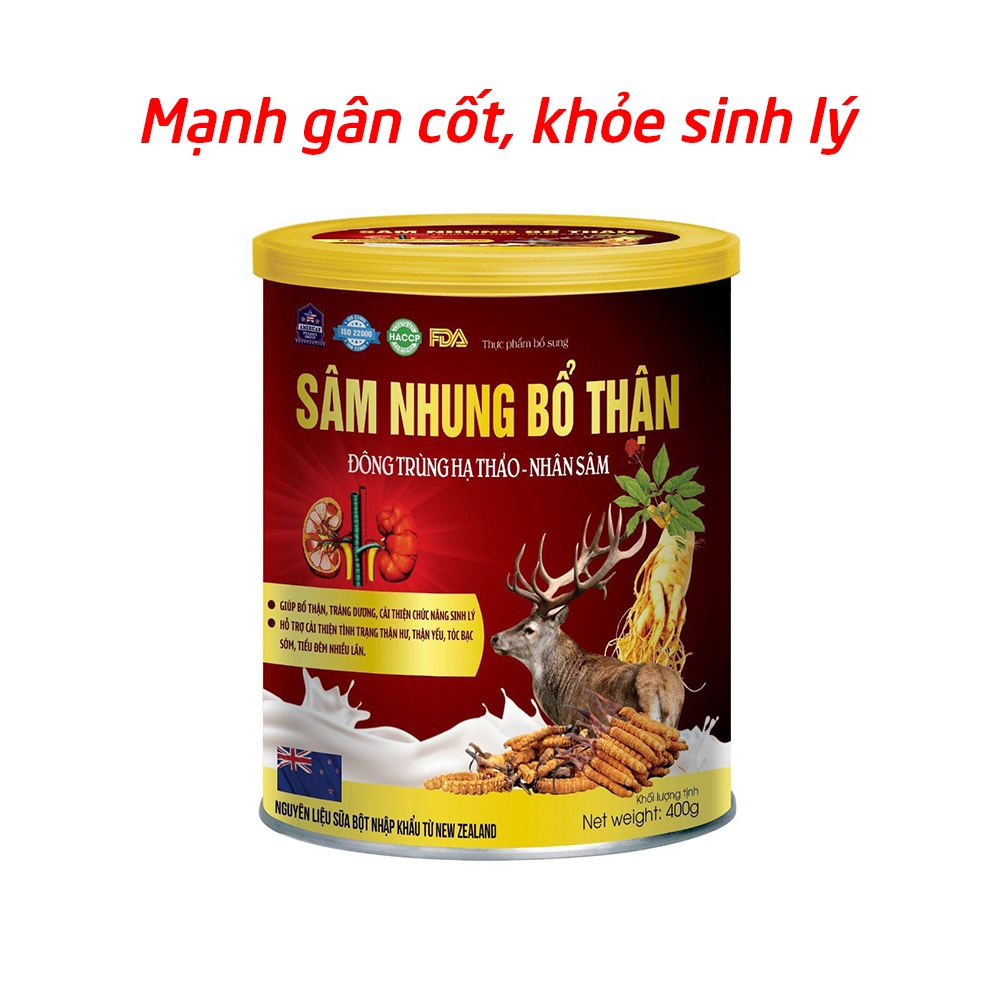 Sữa Bột Sâm Nhung Bổ Thận giúp tăng cường sinh lý nam, bổ thận tráng dương - 400g (Sữa Sâm Nhung Bổ Thận)