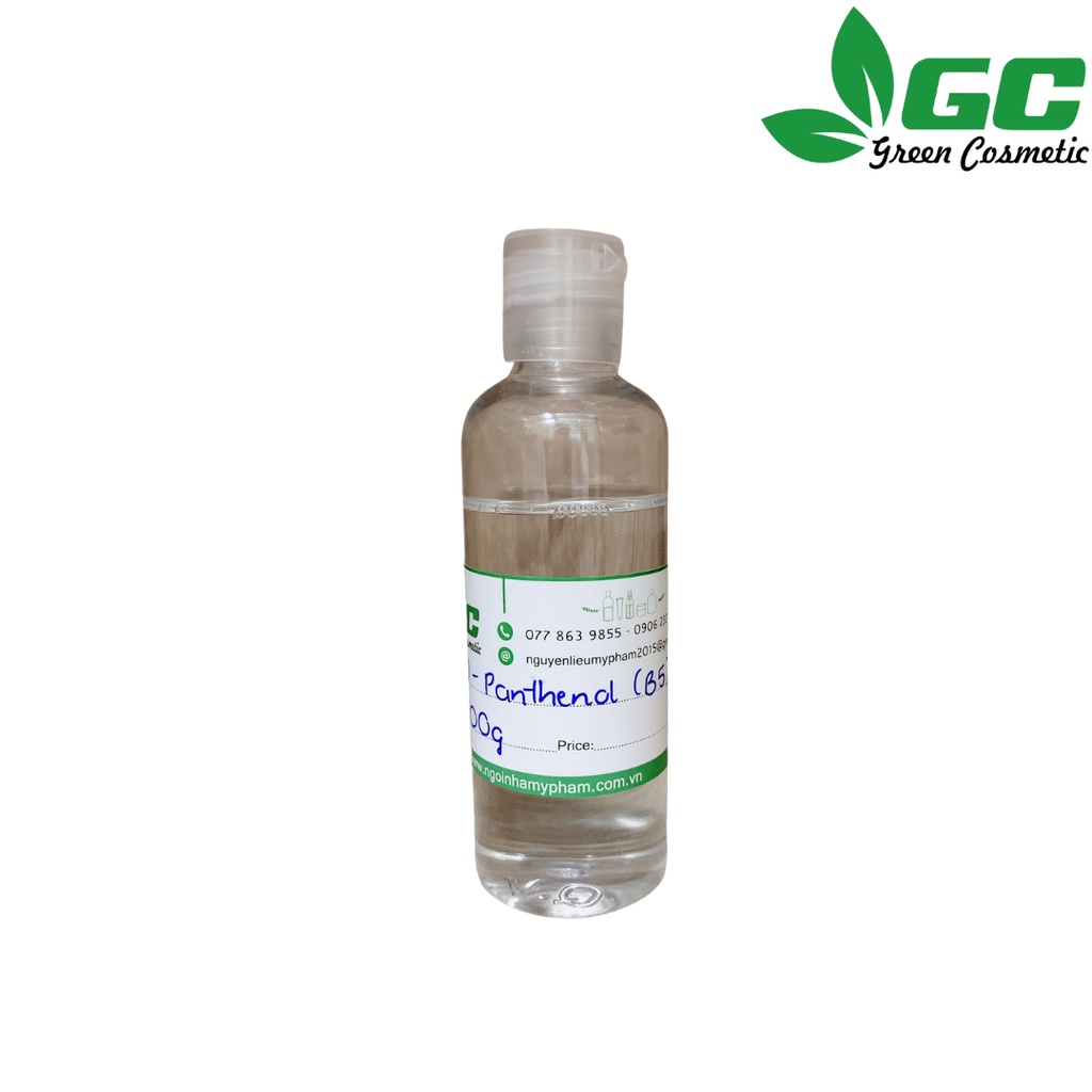 Dưỡng chất D-PANTHENOL USP - PRO-VITAMIN B5 - Nguyên liệu mỹ phẩm - Greencosmetic 50G/ 100G