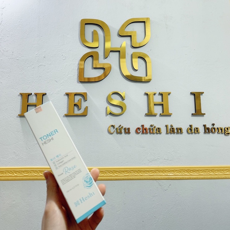 Toner |Toner Heshi Flower Rose-150ml Giúp da cân bằng, làm sạch sâu, dưỡng ẩm mạnh mẽ