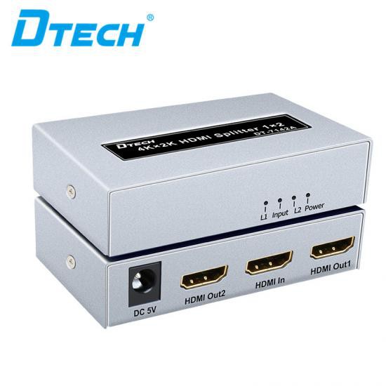 Bộ chia 1 ra 2  HDMI 2k*4k 3D DTECH DT7142