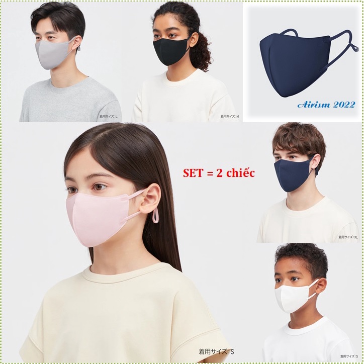 UNIQLO👐JAPAN_Khẩu trang vải công nghệ Airism  - AIRism Mask ❄️