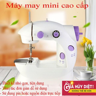 Máy khâu mini gia đình cầm tay tiện dụng Máy may để bàn  hỗ trợ may vá Bảo Hành 1 tháng