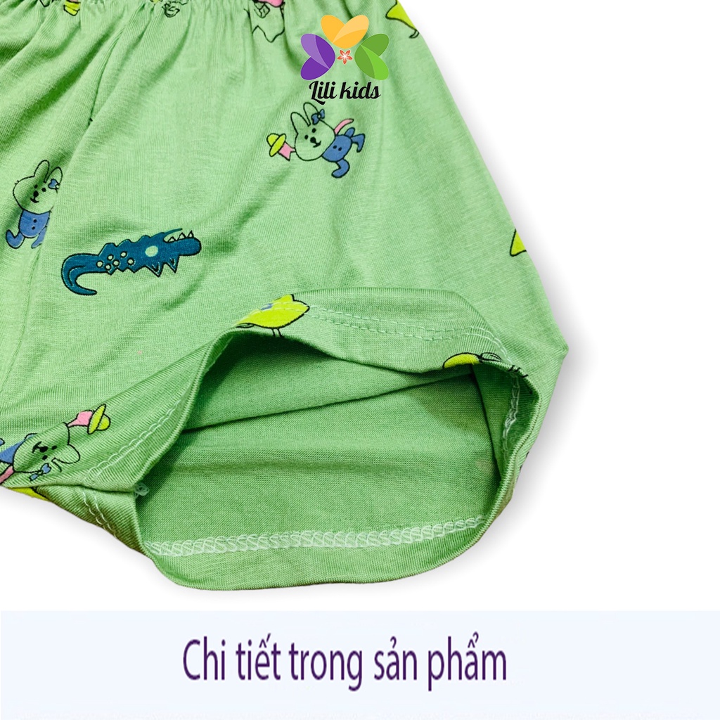 quần đùi cho bé trai bé gái LILIKIDS quần chục chất thun lạnh mềm mát QC15