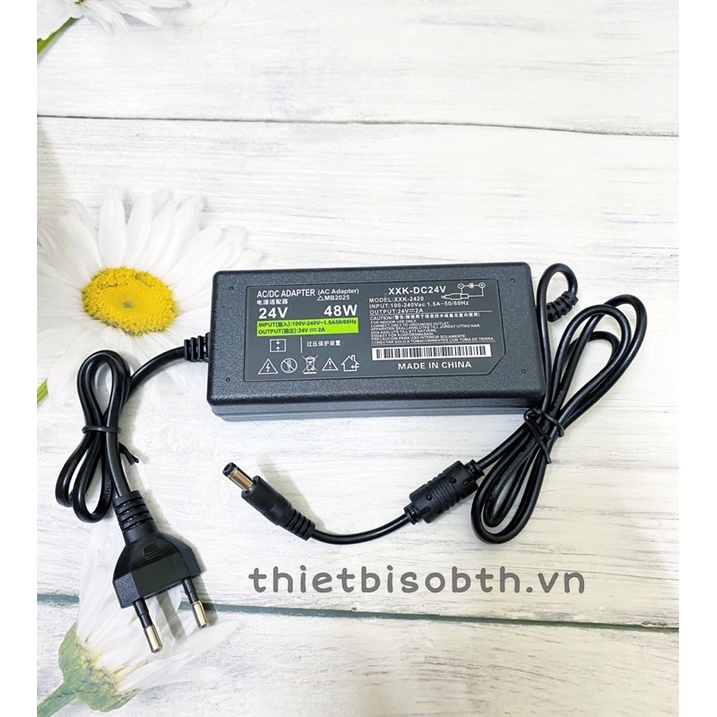 Adapter nguồn 24V 2A có đèn báo trạng thái - hàng NEW