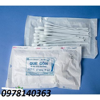 Que gòn - Bông gòn - Que xét nghiệm Bảo Thạch (20que/gói)