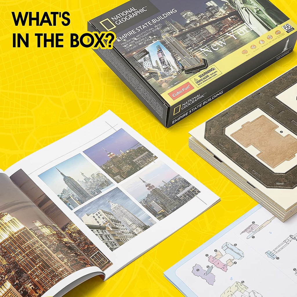 Mô hình giấy 3D CubicFun - Tháp Empire dòng National Geographic DS0977h