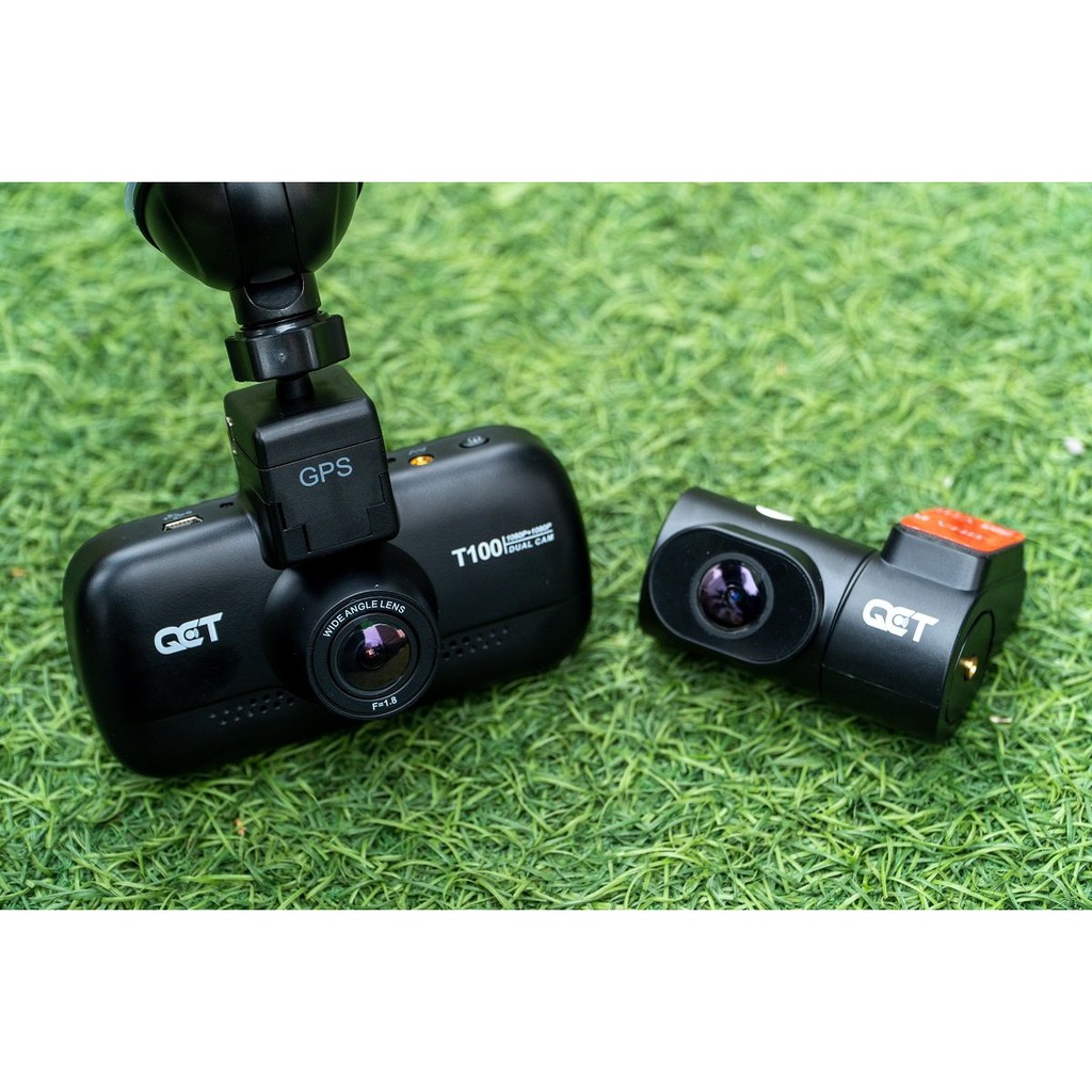 Camera hành trình ô tô trước và sau QCT có hiển thị tốc độ, kèm GPS, Bản Quốc Tế