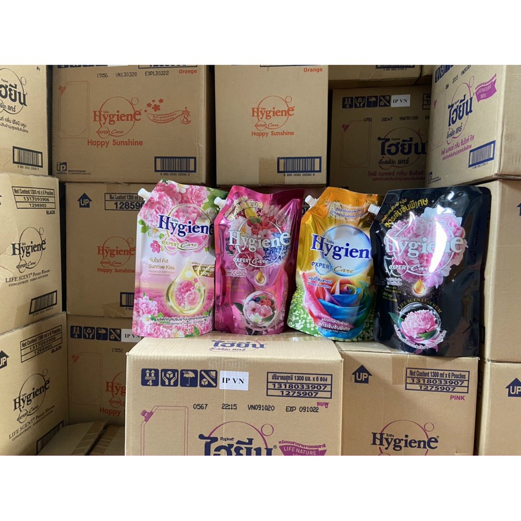 Túi Nước Xả Vải Hygiene Đậm Đặc Có Vòi Thái Lan 1150ml - 1300ml