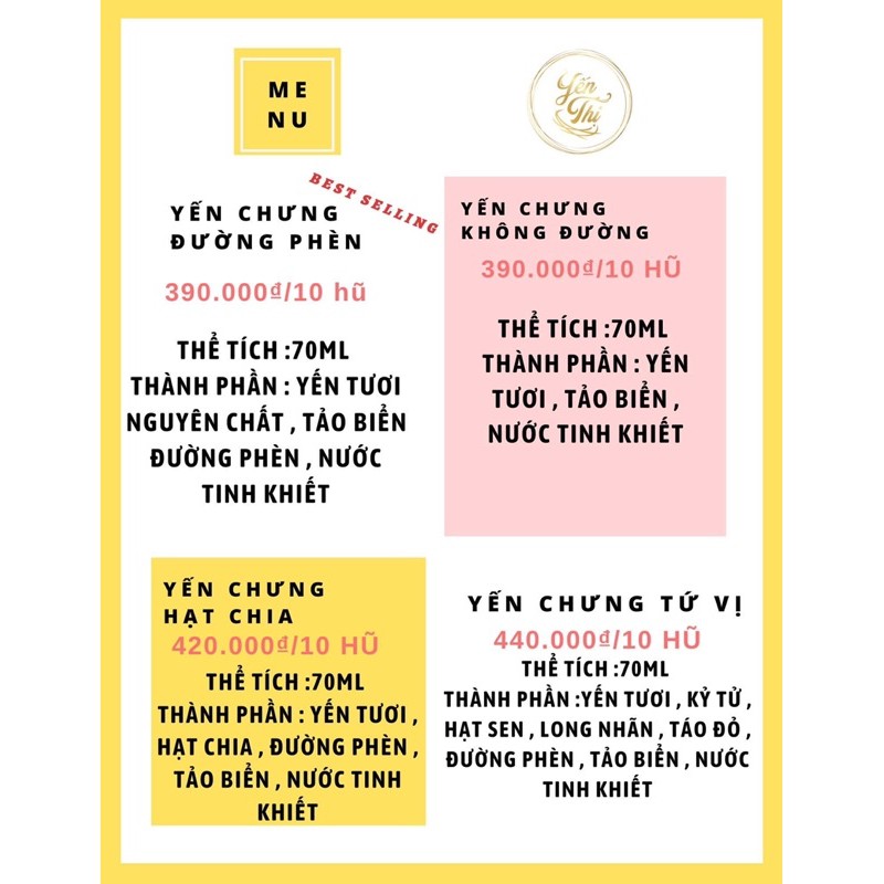 YẾN THỊ- YẾN CHƯNG ĐƯỜNG PHÈN-12gram yến tươi-70ml | BigBuy360 - bigbuy360.vn