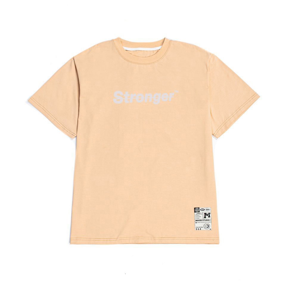 Áo phông tay lỡ form rộng Unisex giá rẻ nam nữ Stronger Phản Quang Local Brand M Studio