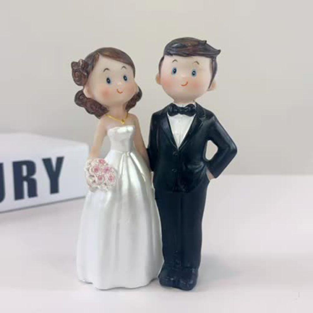 Mô Hình Cô Dâu Chú Rể Marry Bằng Resin Thời Trang Để Bàn Trang Trí Nhà Cửa / Văn Phòng