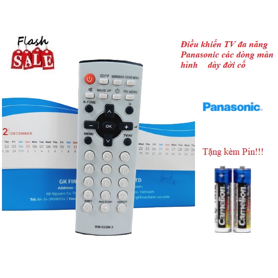 Remote Điều khiển tivi Panasonic đa năng tất cả các đời tivi cổ màn hình dày- Hàng mới loại tốt 100% Tặng kèm Pin