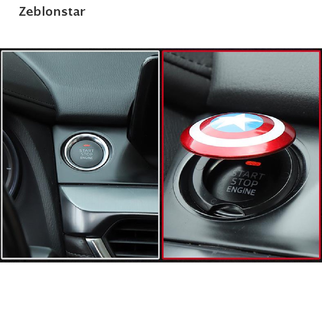 Vỏ Bọc Công Tắc Khởi Động Xe Hơi Họa Tiết Captain America