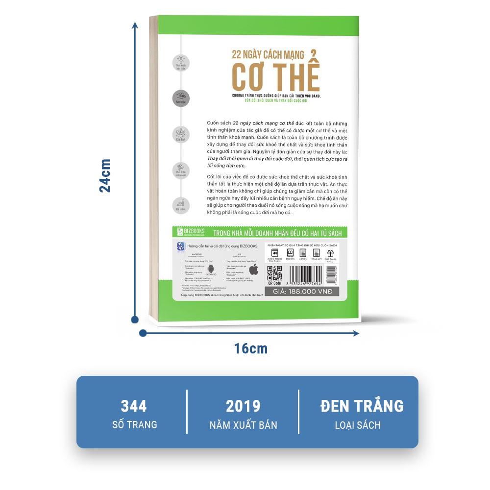 Sách 22 Ngày Cách Mạng Cơ Thể Bizbooks