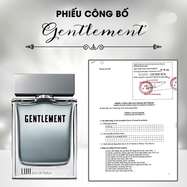 [Chính Hãng 100%] Nước Hoa LỤA Nam Cao Cấp GENTLEMENT | BigBuy360 - bigbuy360.vn
